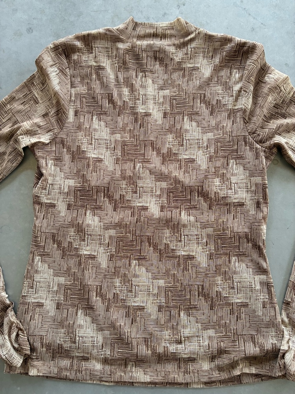 Axcess Brown Patterned V-Neck Tunic Top - Picture 10 of 10